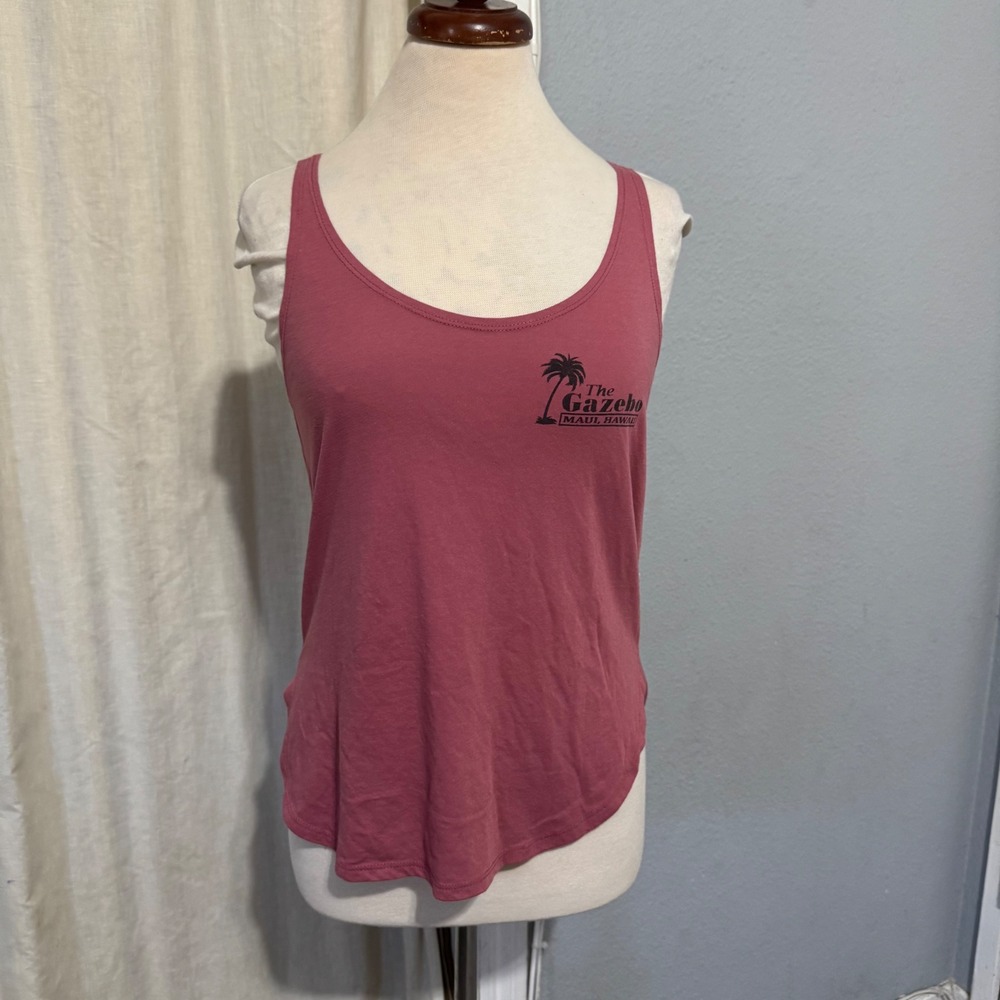 The Gazebo Maui Hawaii Graphic Tank Top Restaurant Souvenir Travel Vacation Sz S